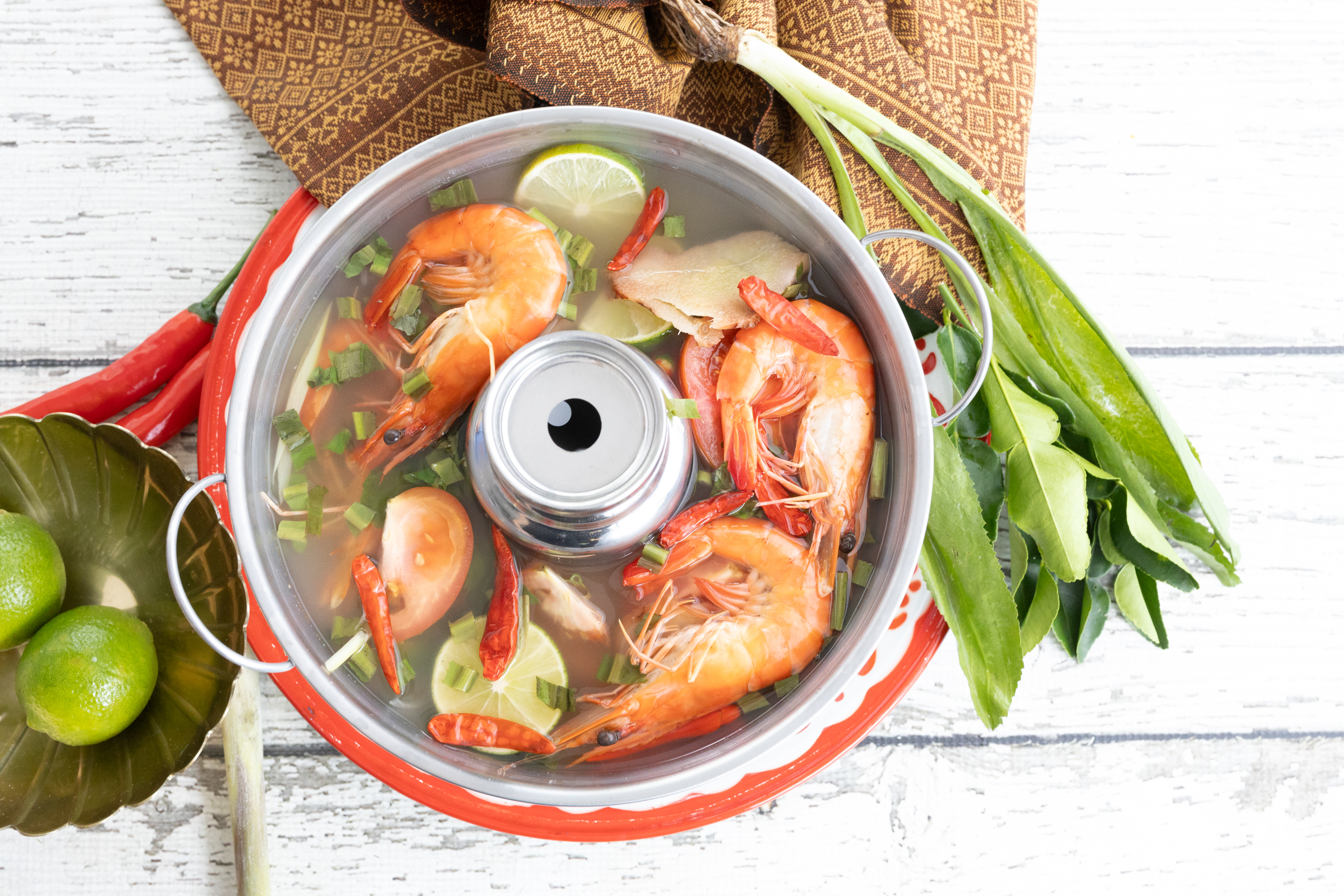 Tom Yum Clear Seafood Soup Firepot