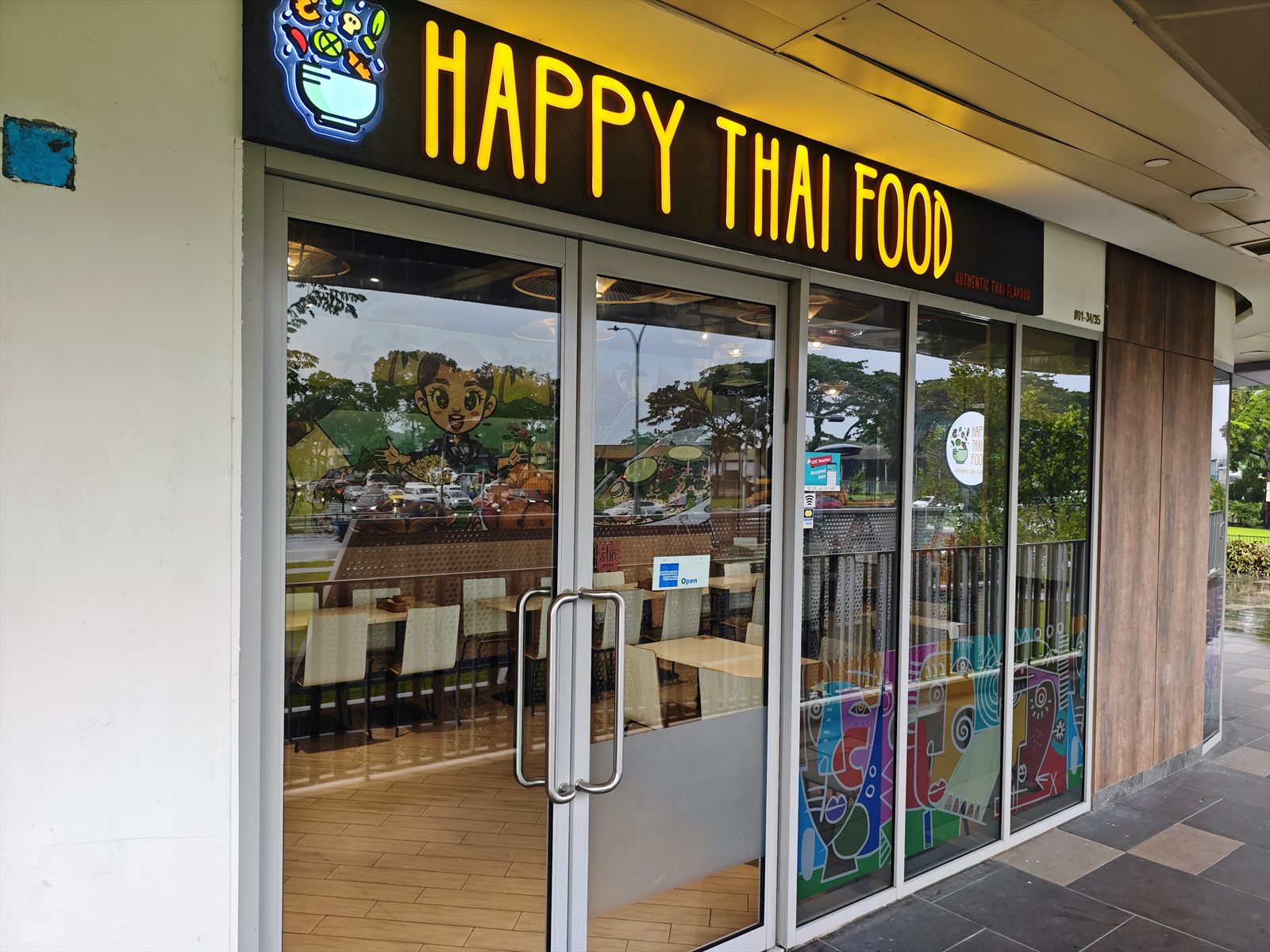 The Happy Thai Food shopfront at Hougang Rivercourt.